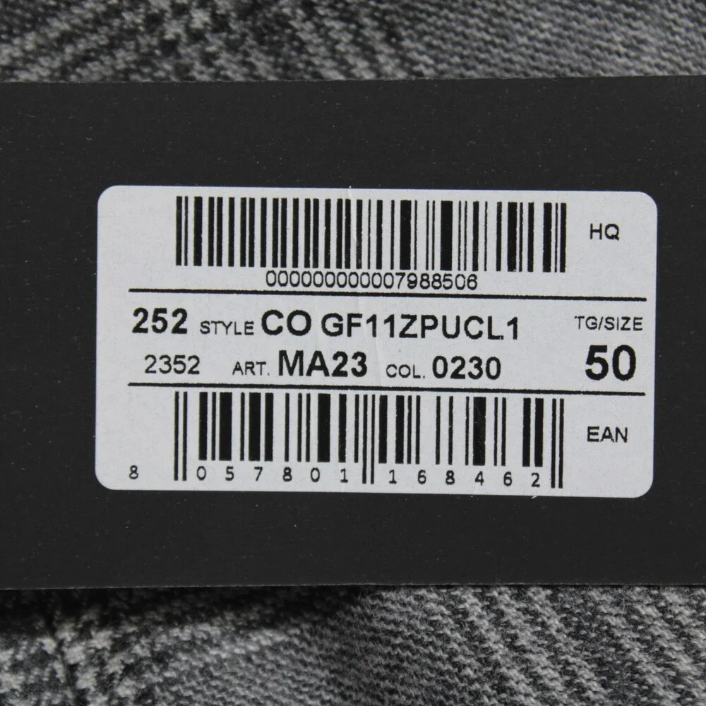 PT Torino NWT Pleated Dress Pants Size 50 (US 34) Super 100s in Gray Plaid Wool